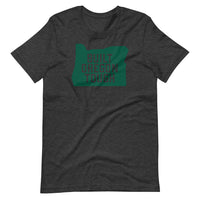 BUILT OREGON TOUGH in Green - Short-Sleeve Unisex T-Shirt