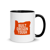 BUILT OREGON TOUGH (ORANGE) - Mug with Color Inside