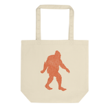 Oregon Born Bigfoot (Orange) - Eco Tote Bag - Oregon Born