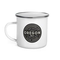 FINEST QUALITY (BLACK) - Enamel Mug - Oregon Born