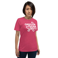 OREGON BORN GIRL (FANCY) - Short-Sleeve Unisex T-Shirt