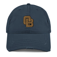 Oregon Born Monogram - GOLD STANDARD - Distressed Dad Hat
