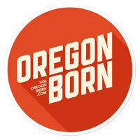 Oregon Born 2020 Logo - Bubble-Free Stickers - Oregon Born