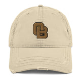 Oregon Born Monogram - GOLD STANDARD - Distressed Dad Hat
