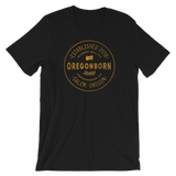 Oregon Born Est. 2018 ( In Yellow ) - Short-Sleeve Unisex T-Shirt - Oregon Born