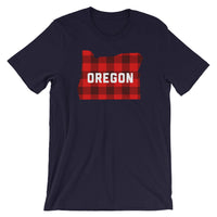 Oregon "Buffalo Plaid" - Short-Sleeve Unisex T-Shirt - Oregon Born