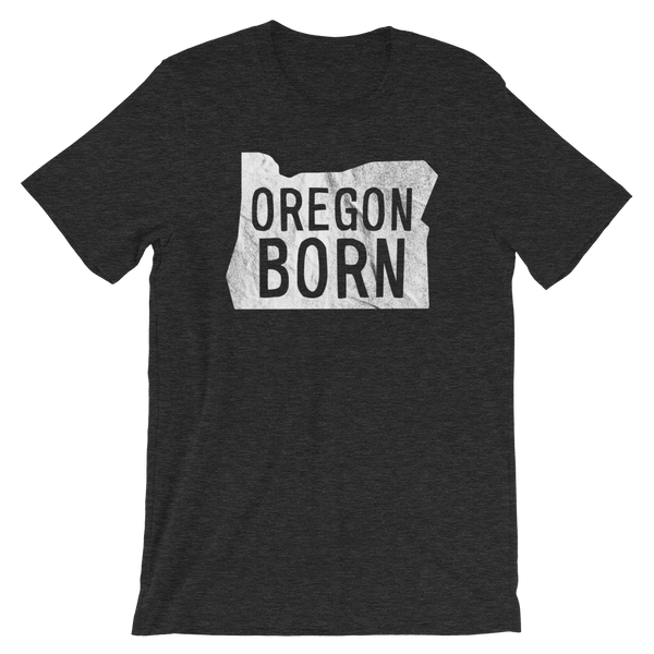 Our Original 'Oregon Born' Logo Unisex Tee - Oregon Born