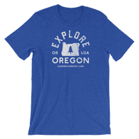 "Explore Oregon" in White - Short-Sleeve Unisex T-Shirt - 3 - Oregon Born