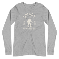 Oregon Born Apparel Co. w/ Bigfoot - Unisex Long Sleeve Tee - Oregon Born