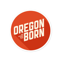Oregon Born 2020 Logo - Bubble-Free Stickers - Oregon Born