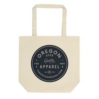 Oregon Born "Quality Apparel" - Eco Tote Bag - Oregon Born