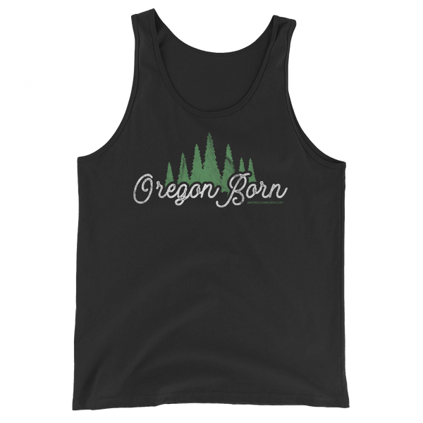Oregon Born "Trees" - Unisex Tank Top - Oregon Born