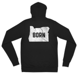 Oregon Born - "Born" - Lightweight Zip Hoodie - Unisex - Oregon Born