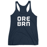 Oregon Born - "ORE BRN" -  Women's Racerback Tank - Oregon Born