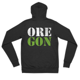 Oregon Born - "ORE-GON" - Lightweight Zip Hoodie - Unisex - Oregon Born