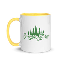 Oregon Born TREES - Mug with Color Inside