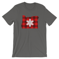 Winter Wonderland "Buffalo Plaid" - Short-Sleeve Unisex T-Shirt - Oregon Born