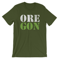 Oregon Born - "ORE-GON" - Short-Sleeve Unisex Tee - Oregon Born