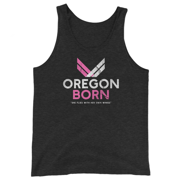 Oregon Born "She Flies" - Unisex  Tank Top - Oregon Born