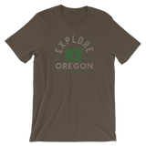 "Explore Oregon" - Short-Sleeve Unisex T-Shirt - Oregon Born