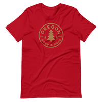 Oregon Born & Bred -GOLD STANDARD - Short-Sleeve Unisex T-Shirt