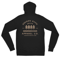 Oregon Born Brand Apparel Co. -  Lightweight Zip Hoodie - Unisex - Oregon Born
