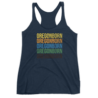 Oregon Born "Colors" - Women's Racerback Tank - Oregon Born