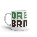 Oregon Born - "ORE BRN" - Ceramic Mug - Oregon Born