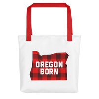 Oregon Born "Buffalo Plaid" - Tote Bag - Oregon Born