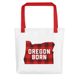 Oregon Born "Buffalo Plaid" - Tote Bag - Oregon Born