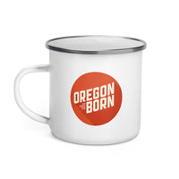 Oregon Born 2020 Logo - Enamel Mug - Oregon Born