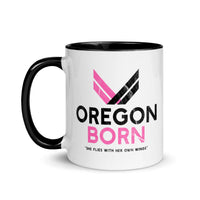 Oregon Born "She Flies" - Mug with Color Inside