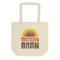 Oregon Born - Retro 1 - Eco Tote Bag - Oregon Born