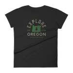 "Explore Oregon" - Women's Short Sleeve T-Shirt - Oregon Born