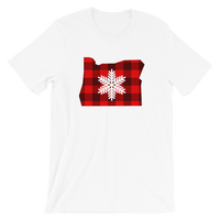 Winter Wonderland "Buffalo Plaid" - Short-Sleeve Unisex T-Shirt - Oregon Born