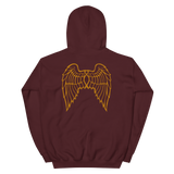 "She Flies" State Motto with Wings - Hooded Sweatshirt - Oregon Born