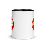 OREGON BORN LOGO (ORANGE) - Mug with Color Inside
