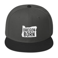 'Oregon Born' Logo - Snapback Hat - Oregon Born