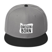 'Oregon Born' Logo - Snapback Hat - Oregon Born