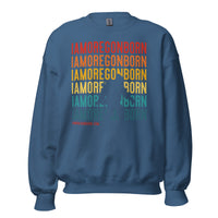 IAMOREGONBORN (Vintage Sunset w/ Bigfoot) - Unisex Sweatshirt