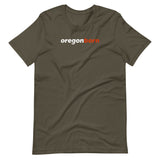 OREGONBORN-LOWERCASE-DISTRESSED-Short-Sleeve Unisex T-Shirt