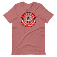 OREGON BORN RED WITH BIGFOOT -Short-Sleeve Unisex T-Shirt