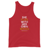 "She Flies" State Motto with Wings - Unisex Tank Top