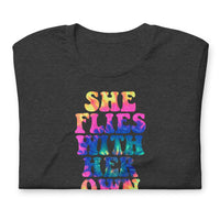 SHE FLIES VINTAGE TIE DYE - Short-Sleeve Unisex T-Shirt