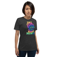 SHE FLIES VINTAGE TIE DYE - Short-Sleeve Unisex T-Shirt
