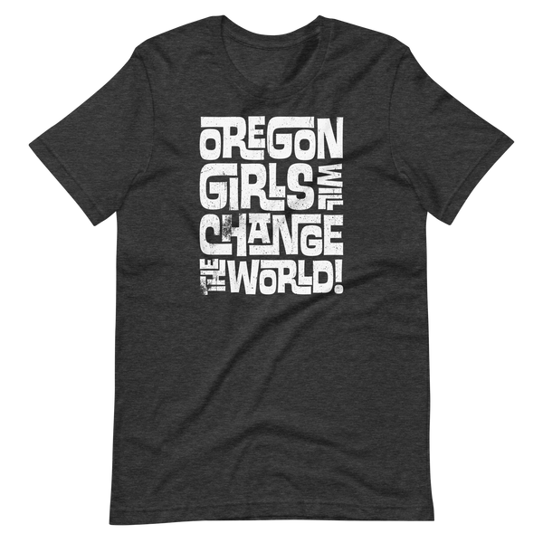 OREGON GIRLS INTERLOCK WHITE - Unisex T-Shirt