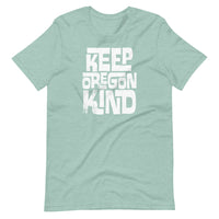 KEEP OREGON KIND - WHITE - Short-Sleeve Unisex T-Shirt