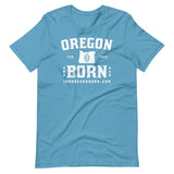 OREGON BORN COLLEGIATE - WHITE - Unisex T-Shirt