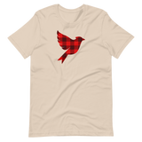 BUFFALO PLAID CARDINAL - Unisex T-Shirt