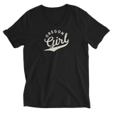 OREGON GIRL - Unisex Short Sleeve V-Neck T-Shirt